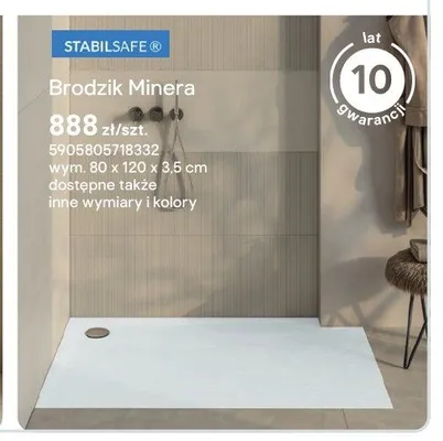 Brodzik kompozytowy Schedpol Minera promocja w Castorama