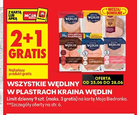 Szynka zawędzana Kraina Wędlin promocja w Biedronka