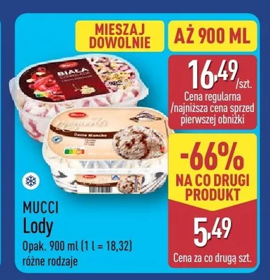 Lody różne rodzaje promocja w Aldi