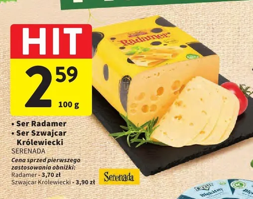 Ser Szwajcar Królewicki Serenada promocja w Intermarche