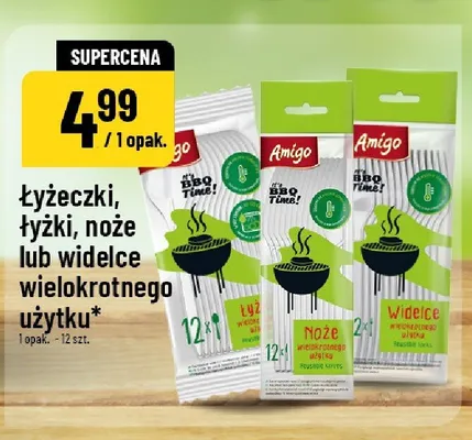 Łyżki wielokrotnego użytku Amigo 12-pak promocja w POLOmarket