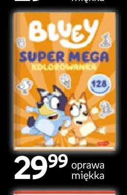 Książka Bluey Super Mega Kolorowanka oprawa miękka promocja w Empik
