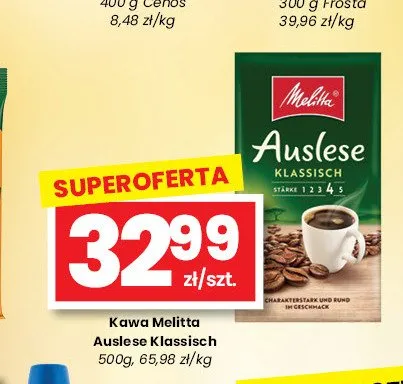 Kawa mielona Melitta Auslese Klassisch promocja w emma MARKET