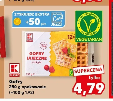 Gofry jajeczne K-Classic promocja w Kaufland