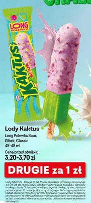 Lody Kaktus Gibek promocja w Żabka