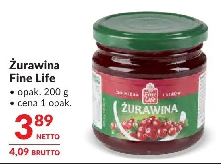 Żurawina Fine Life promocja w Makro