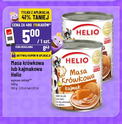 Masa krówkowa kajmak Helio promocja w POLOmarket