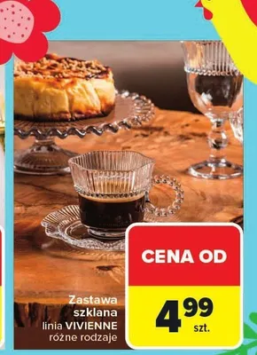 Zastawa szklana linia Vivienne różne rodzaje promocja w Carrefour