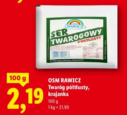 Twaróg półtłusty krajanka promocja w Lidl