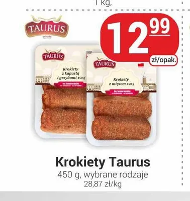 Krokiety z mięsem Taurus promocja w Delikatesy Sezam