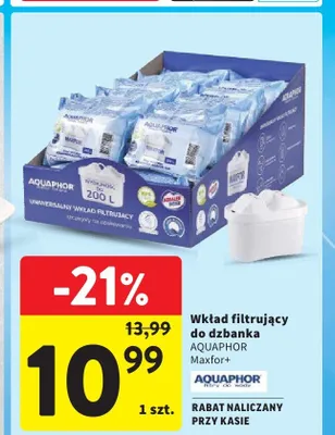 Wkład filtrujący do dzbanka AQUAPHOR Maxfor+ promocja w Intermarche