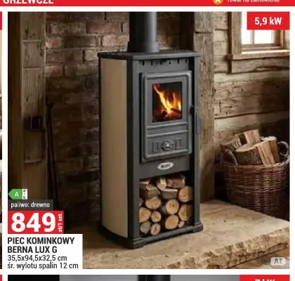 Piec kominkowy Berna Lux G promocja w Merkury Market