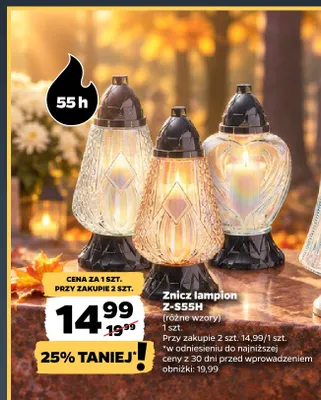 Znicz lampion Z-S55H promocja w Netto