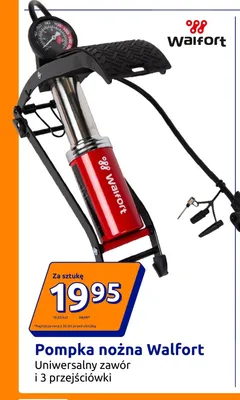 Pompka nożna Walfort promocja w Action