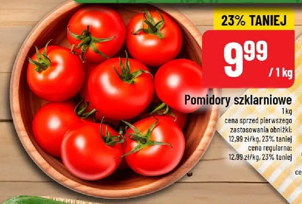 Pomidory szklarniowe promocja w POLOmarket