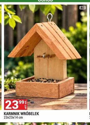 Karmnik Wróbelek 23x23x14 cm promocja w Merkury Market