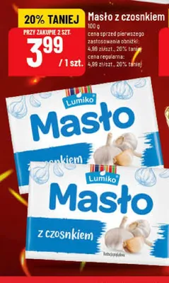 Masło z czosnkiem Lumiko promocja w POLOmarket