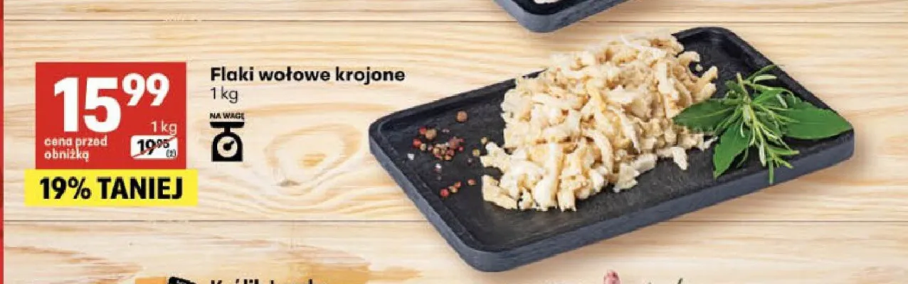 Flaki wołowe krojone promocja w Delikatesy Centrum