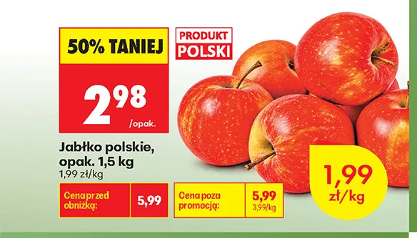 Jabłko polskie promocja w Biedronka