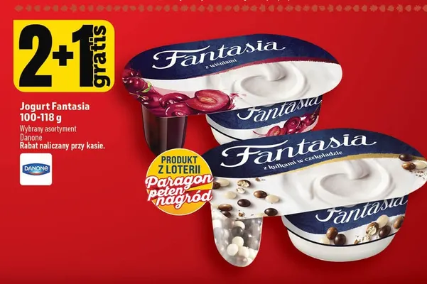 Jogurt Fantasia z wiśniami Danone promocja w TOPAZ