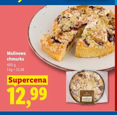 Ciasto Malinowa chmurka promocja w Lidl