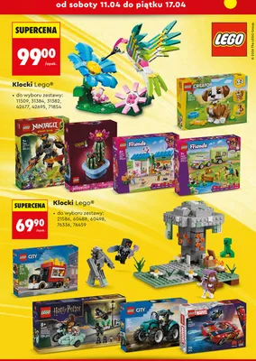 Klocki Lego różne zestawy (City, Harry Potter, Marvel) promocja w Biedronka