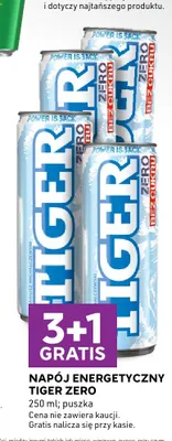 Napój energetyczny Tiger Zero promocja w Stokrotka