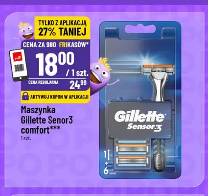 Maszynka Gillette Sensor3 Comfort promocja w POLOmarket