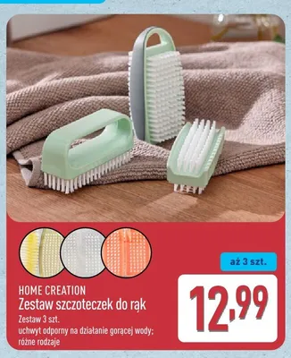 Zestaw szczoteczek do rąk Home Creation promocja w Aldi