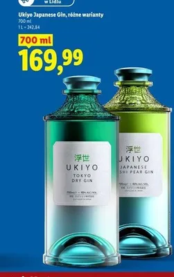 Gin Ukiyo Japanese Yuzu Gin promocja w Lidl