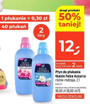Płyn do płukania tkanin Felce Azzurra różne rodzaje promocja w Dealz