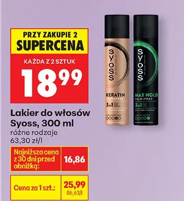 Lakier do włosów Keratin 3-1 promocja w Biedronka