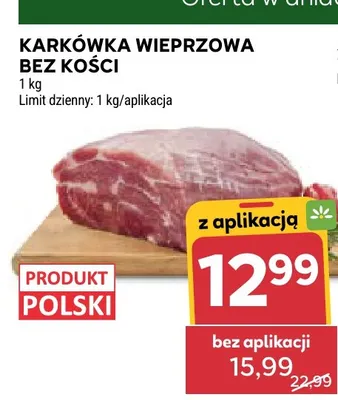 Karkówka wieprzowa bez kości promocja w Stokrotka