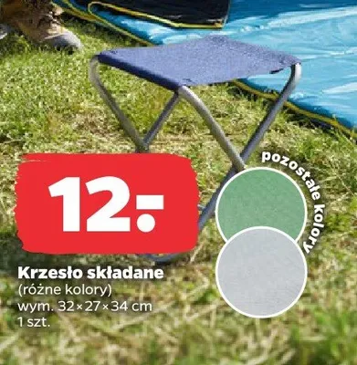 Krzesło składane wym. 32x27x34 cm Netto promocja w Netto