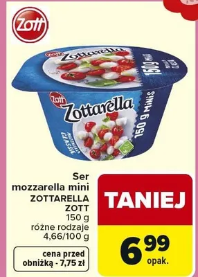 Ser mozzarella różne rodzaje promocja w Carrefour Market
