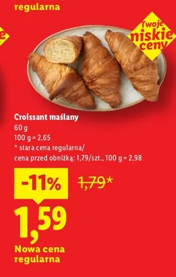 Croissant maślany promocja w Lidl