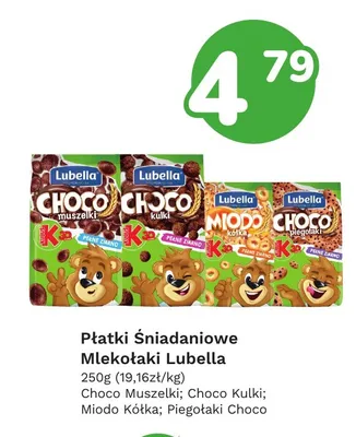 Płatki śniadaniowe Lubella Mlekołaki Choco Muszelki promocja w Limonka