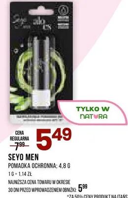 Pomadka EVIO MEN Pomadka ochronna, 4.8 g promocja w Drogerie Natura