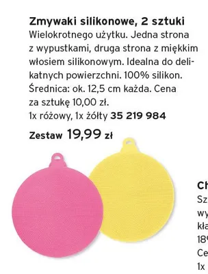 Zmywaki silikonowe promocja w Tchibo