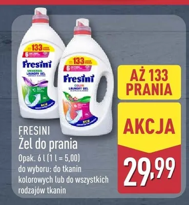 Żel do prania Fresini Color promocja w Aldi