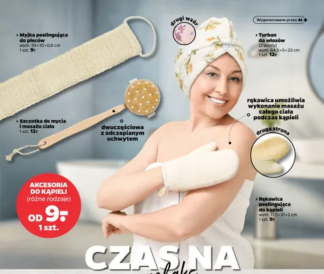 Turban do włosów promocja w Netto
