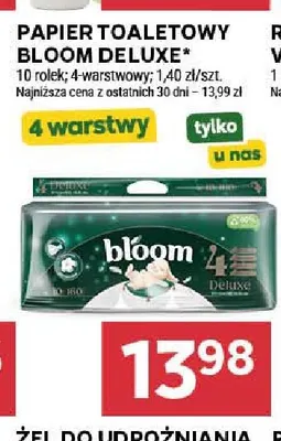 Papier toaletowy Bloom Deluxe promocja w Stokrotka