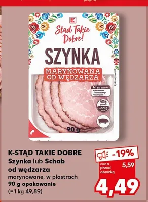 Schab od wędzarza marynowany w plastrach Stąd Takie Dobre promocja w Kaufland