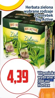 Herbata zielona Big-Active promocja w Kupiec