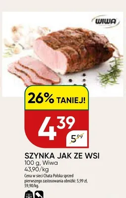 Szynka jak ze wsi promocja w Chata Polska