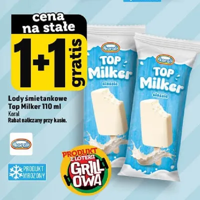 Lody śmietankowe Top Milker promocja w TOPAZ