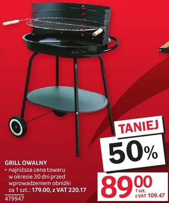 Grill owalny promocja w Selgros