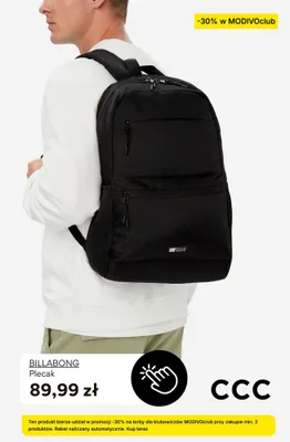 Plecak Billabong promocja w CCC