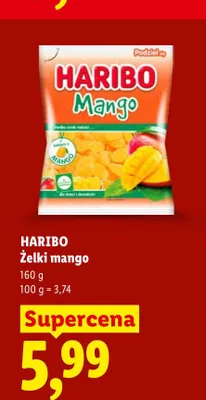 Żelki mango Haribo promocja w Lidl