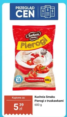 Pierogi z truskawkami promocja w Dino